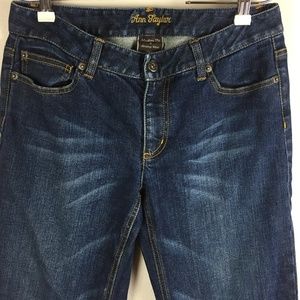 Ann Taylor Modern Fit Capri Jeans Size 6 Dark Wash